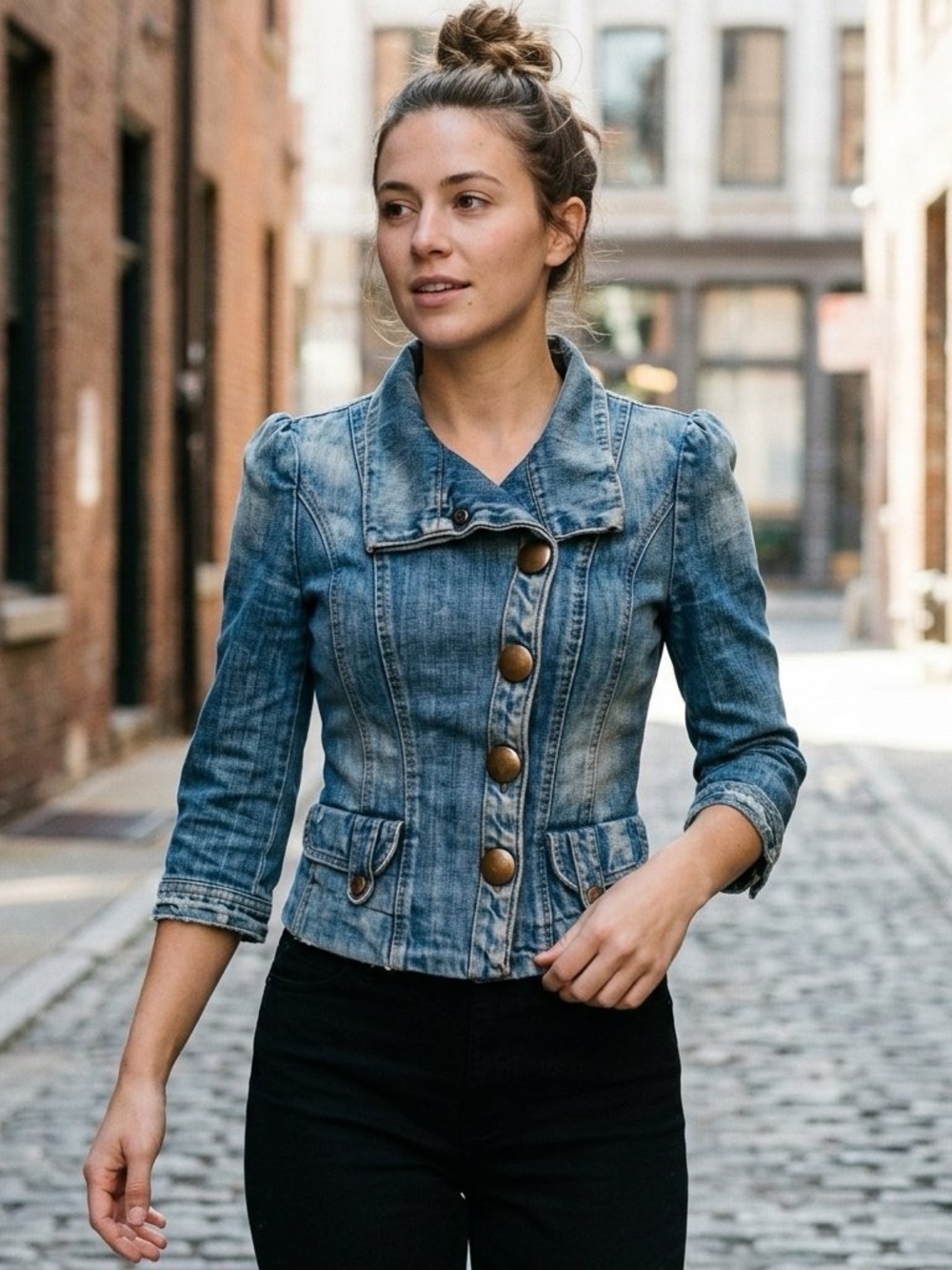 Vintage Citizens Of Humanity Blue Washed Denim Jacket